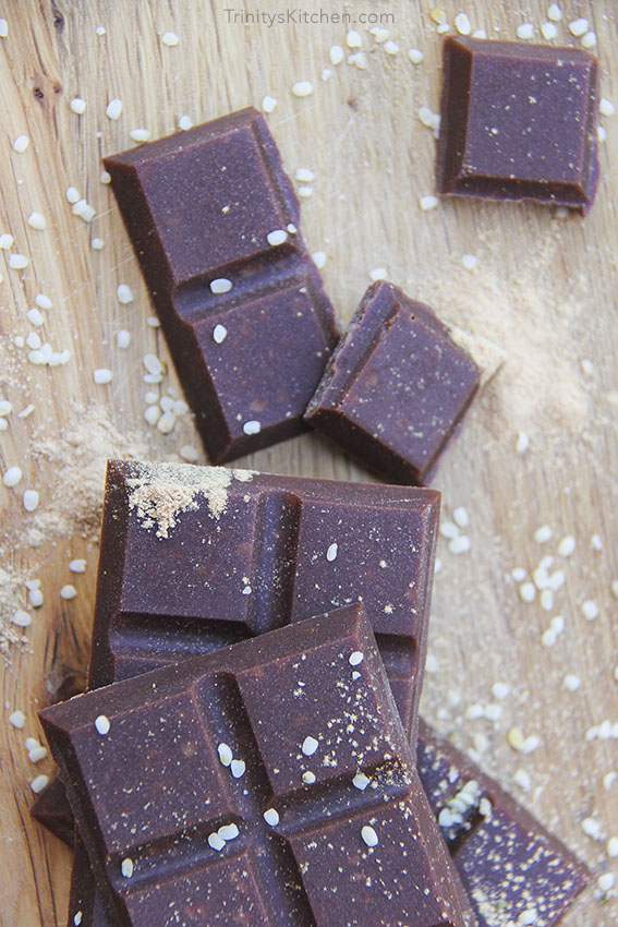 Maca & Hemp Seed Chocolate - superfood sweet treat by Trinity - healthy vegan