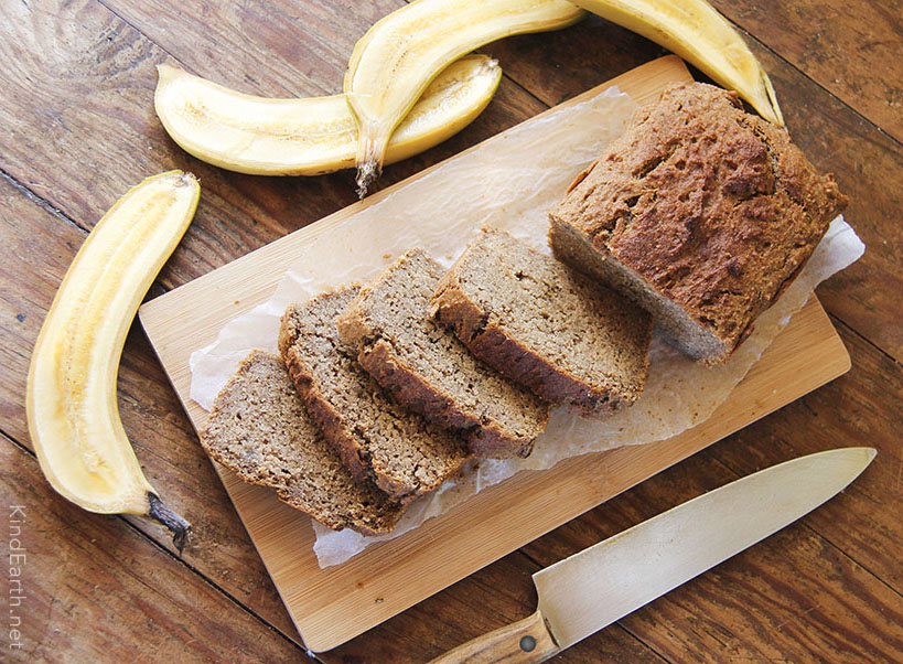 La Palma island Banana Bread - gluten-free, vegan and made with love by Anastasia from Kind Earth