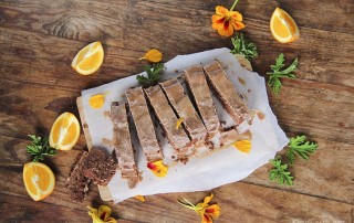 Chocolate Orange Gingerbread Cake - gluten-free, vegan and naturally sweetened by Anastasia at Kind Earth