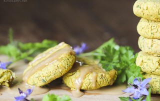 Turmeric falafel's with fresh turmeric root - gluten-free, vegan by Anastasia at Kind Earth