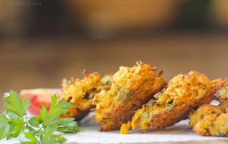 Baked Pakora - a delicious, healthy alternative to the deep fried version - Gluten-free Vegan Indian Food