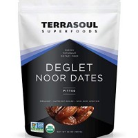 USA: Organic Deglet Noor Dates (Pitted) Terrasoul Superfoods , 2 Pounds