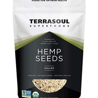 USA: Terrasoul Superfoods Organic Hemp Seeds, 1 Lb - Hulled | Fresh | Protein Rich | Omega Fats