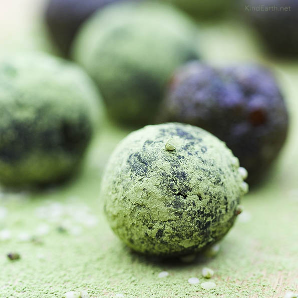 Moringa Energy Balls - 3 Ways. Seeds, ginger, raisins, dates, cashew, walnut, hemp seed. Gluten-free, vegan by Anastasia Kind Earth