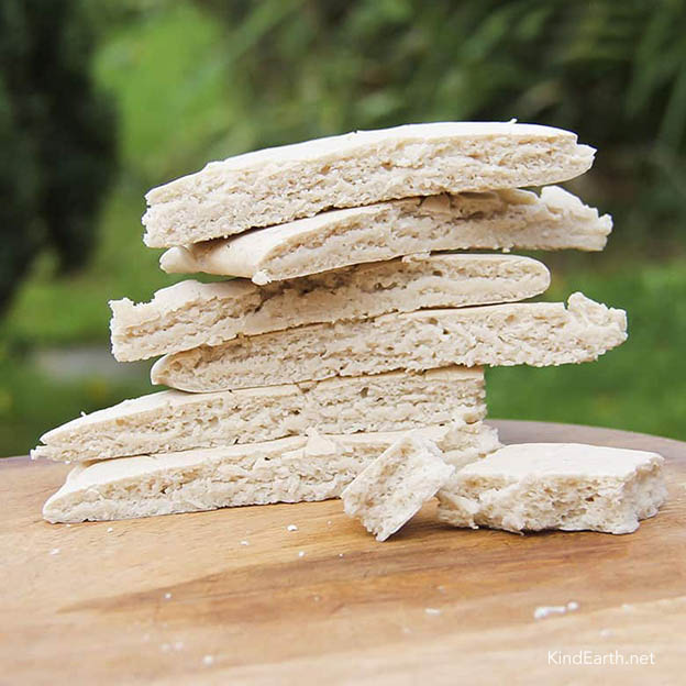 Gluten-free vegan flat bread rice flour, buckwheat tapioca - by Anastasia, Kind Earth
