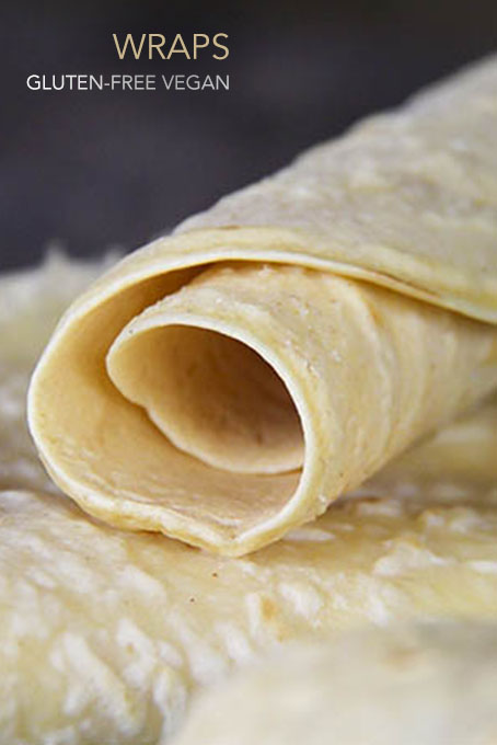 Gluten-free Vegan Wraps or Tortillas that work every time by Anastasia, Kind Earth