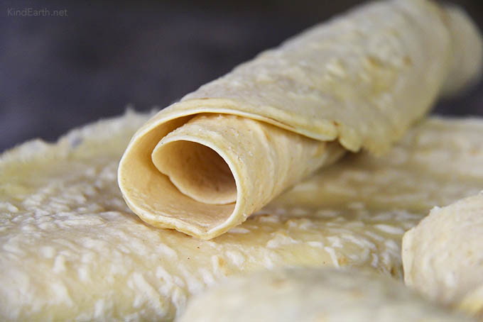 Gluten-free Vegan Wraps Recipe by Anastasia, Kind Earth