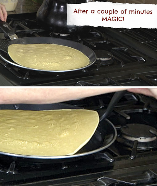 Gluten-free wraps in my Greenpan