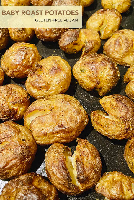 How to make Baby roast potatoes with the skins still on - gluten-free, vegan