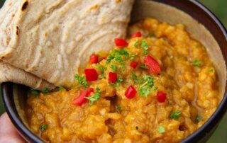 Red Lentil Butternut Squash dhal recipe