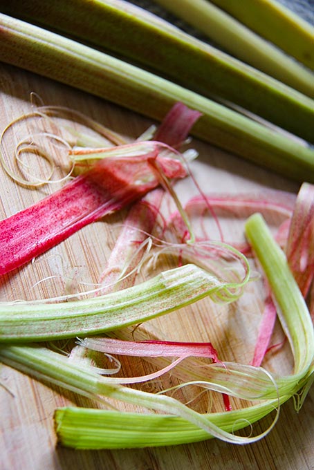 To peel or not to peel rhubarb