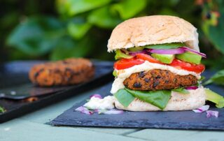 Black bean and sweet potato burger recipe