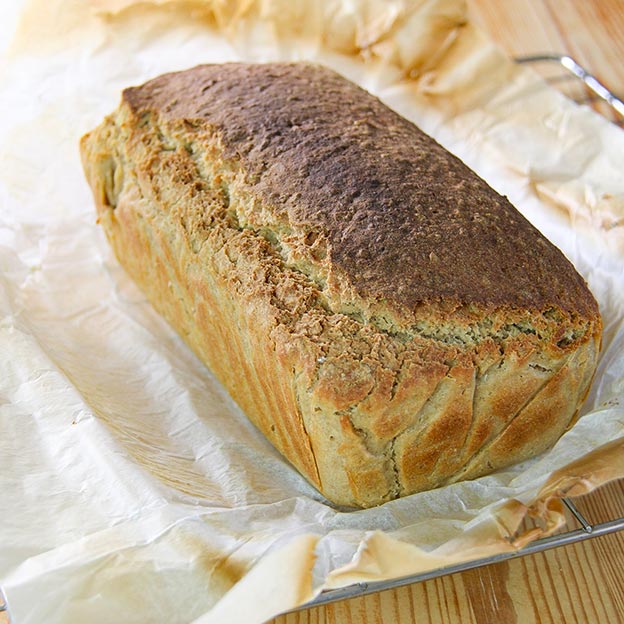 loaf of gluten-free vegan bread