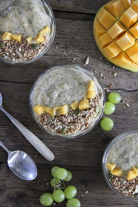Mango chia breakfast bowl