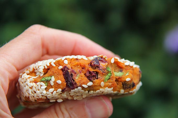 sweet potato patty GF vegan