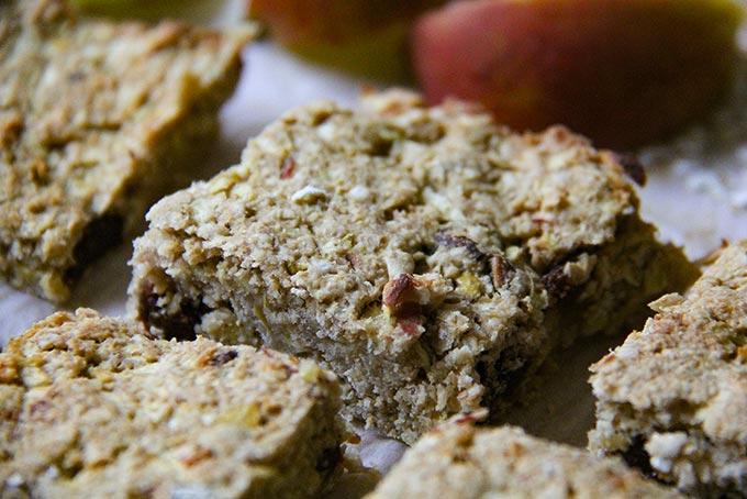 apple ginger oat bars recipe