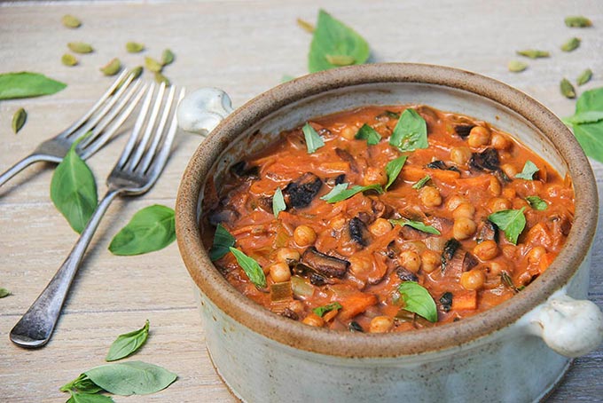 15 minute vegan chickpea curry recipe