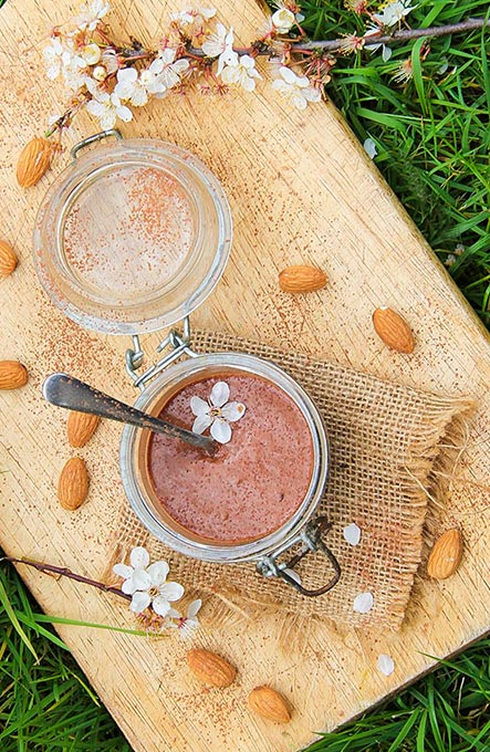 vegan chocolate pudding pot
