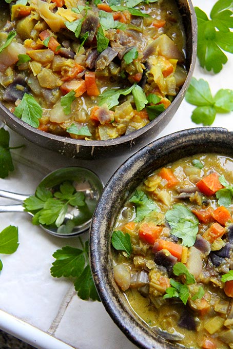 One pot meal vegan stew recipe