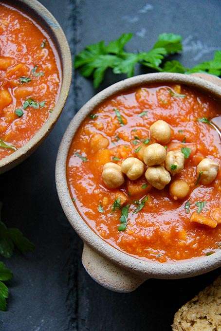 spicy vegan sweet potato soup recipe