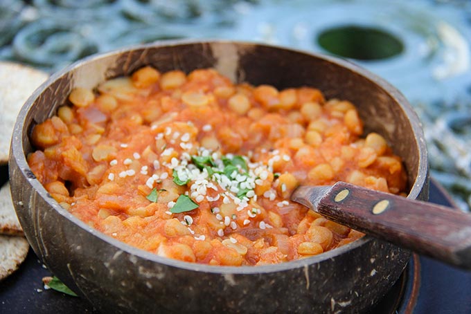 vegan split pea stew