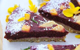raw vegan cherry chia pie