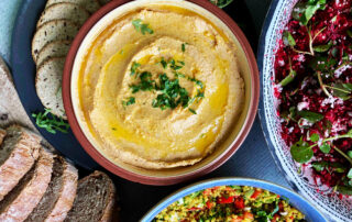 Roast butternut squash pate with Cannellini beans