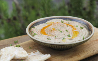 Baba ganoush recipe with egg plant and paprika
