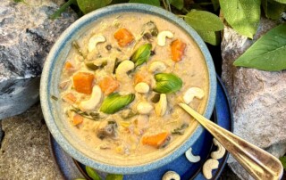 creamy cashew ginger soup - vegan gluten-free