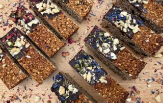 vegan creamed coconut oat bars by Anastasia